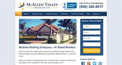 Desktop Screenshot of mcallenvalleyroofing.com
